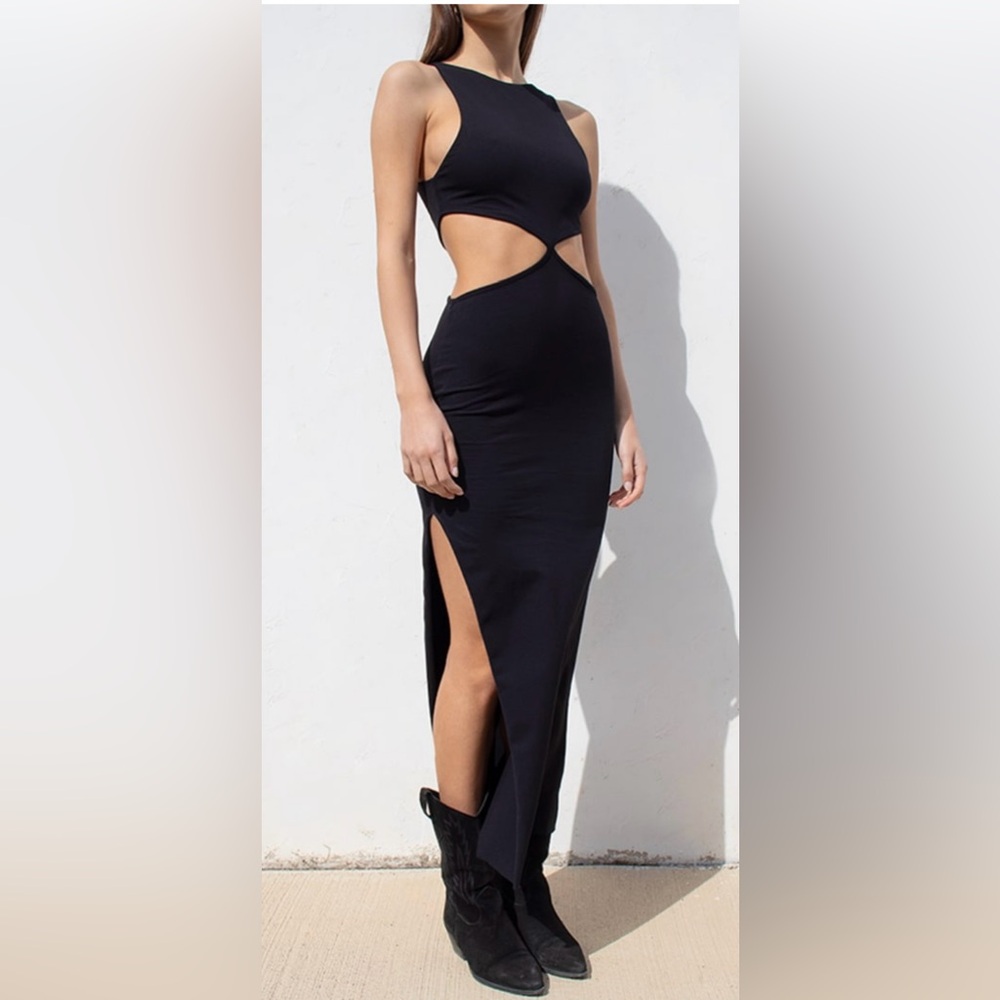 Abercrombie & Fitch Black Asymmetrical Pencil Skirt